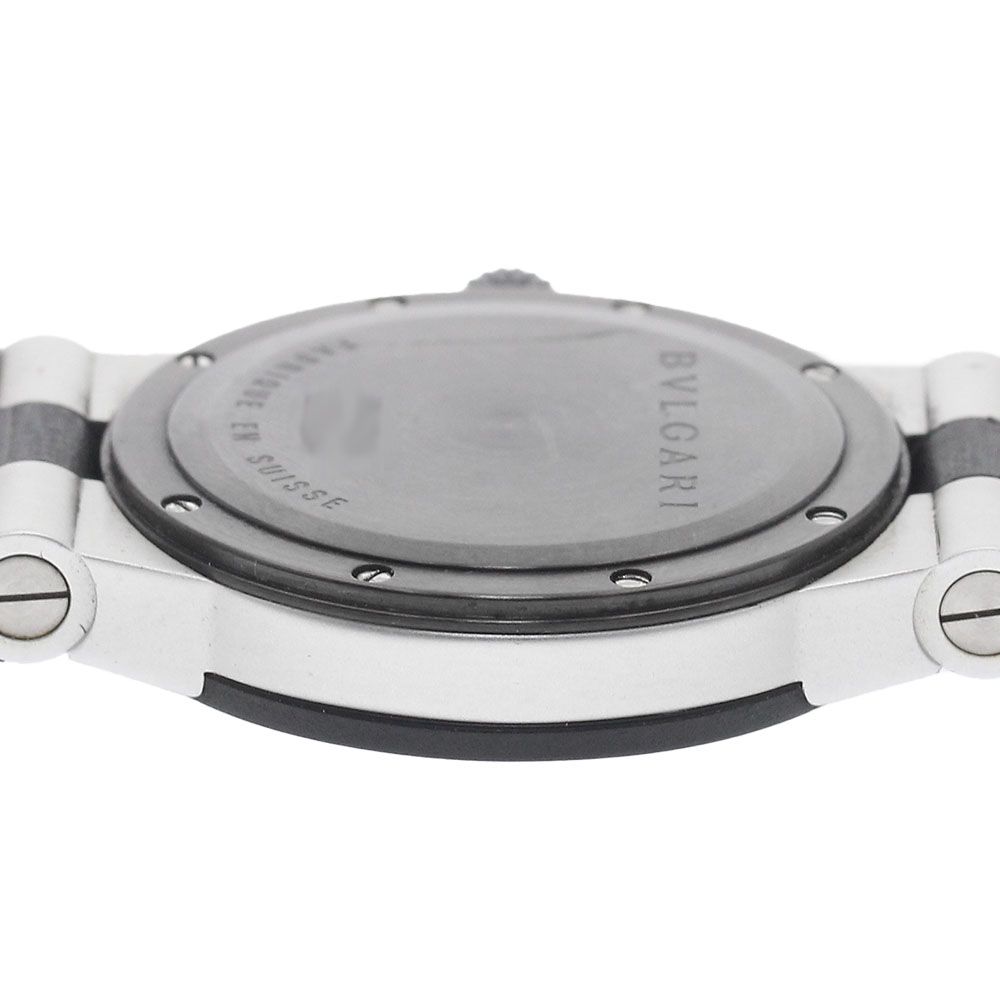 ブルガリ BVLGARI AL32A アルミニウム デイト クォーツ ボーイズ良品_