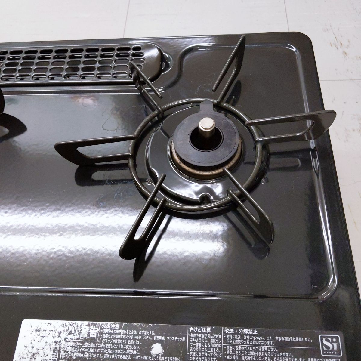 中古品】リンナイ ガスコンロ ガステーブル コンパクト幅56cm 片面焼 