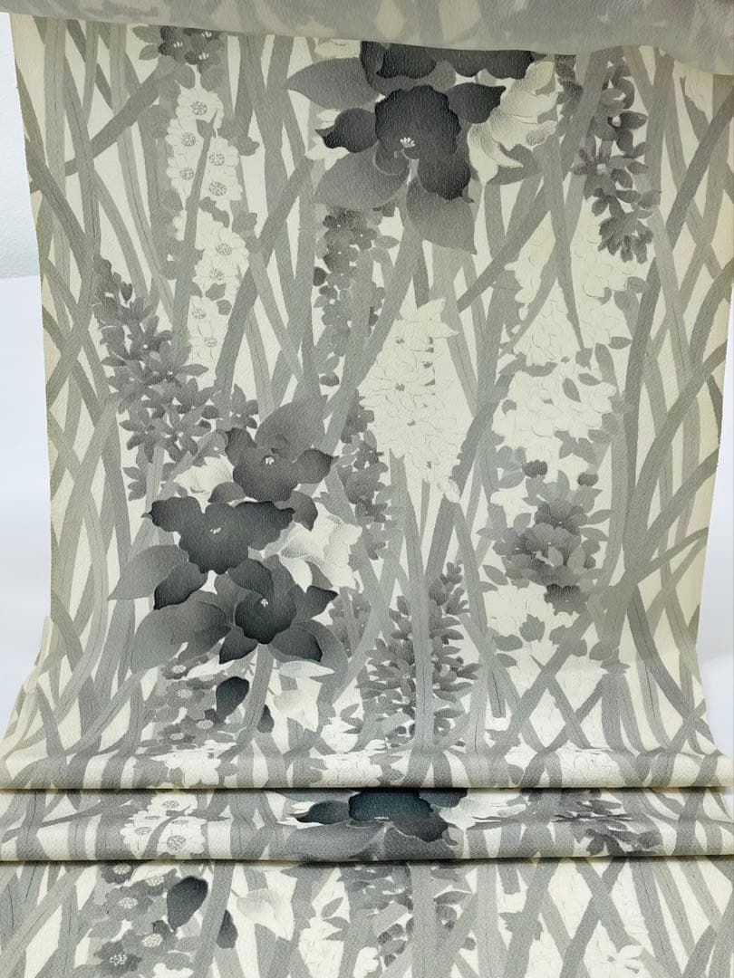 小紋 紋意匠 縦ぼかし 正絹 反物