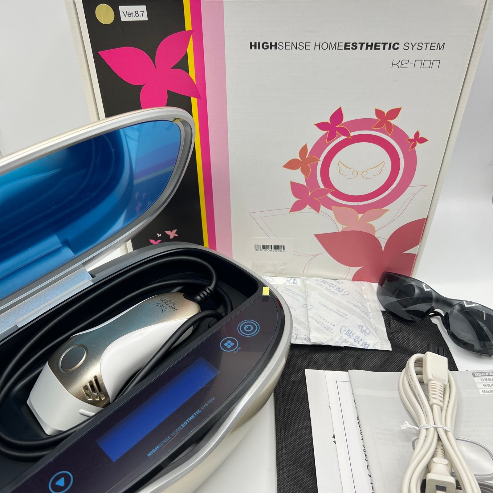 ケノン Ver.8.7 スーパープレミアム2カートリッジ付き 脱毛器 kenon 本体