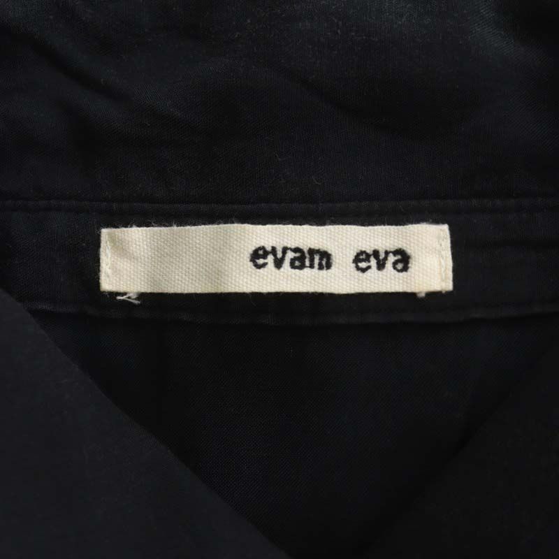 エヴァムエヴァ evam eva cupro square shirts シャツ キュプラスクエアシャツ 長袖 黒 ブラック E211T086 /HS  □OS - メルカリ