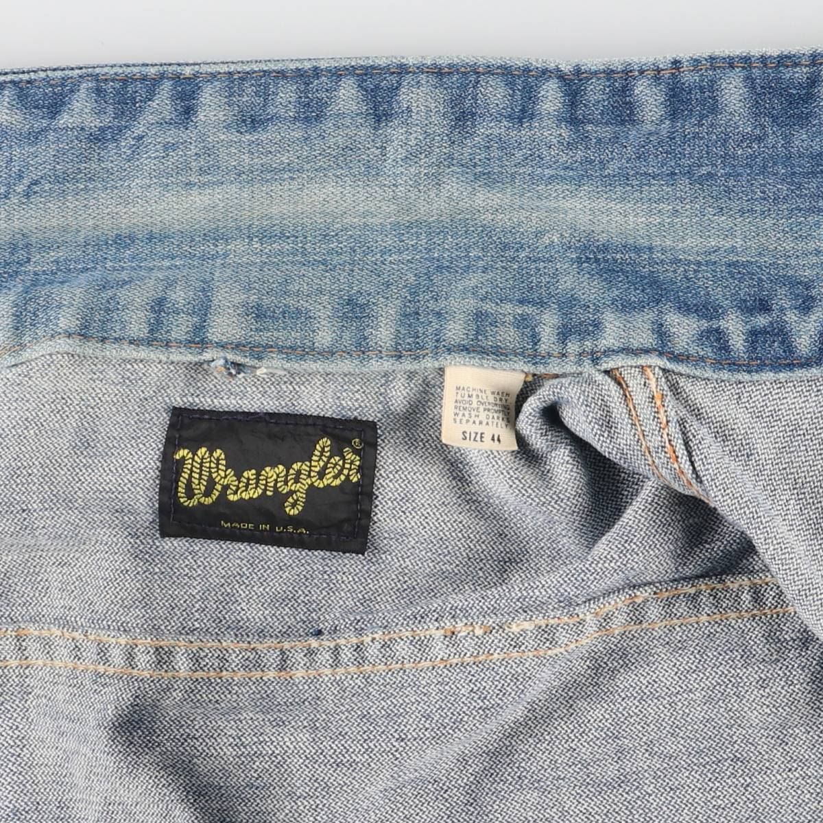 古着 70年代 ラングラー Wrangler 黒タグ デニムジャケット USA製  