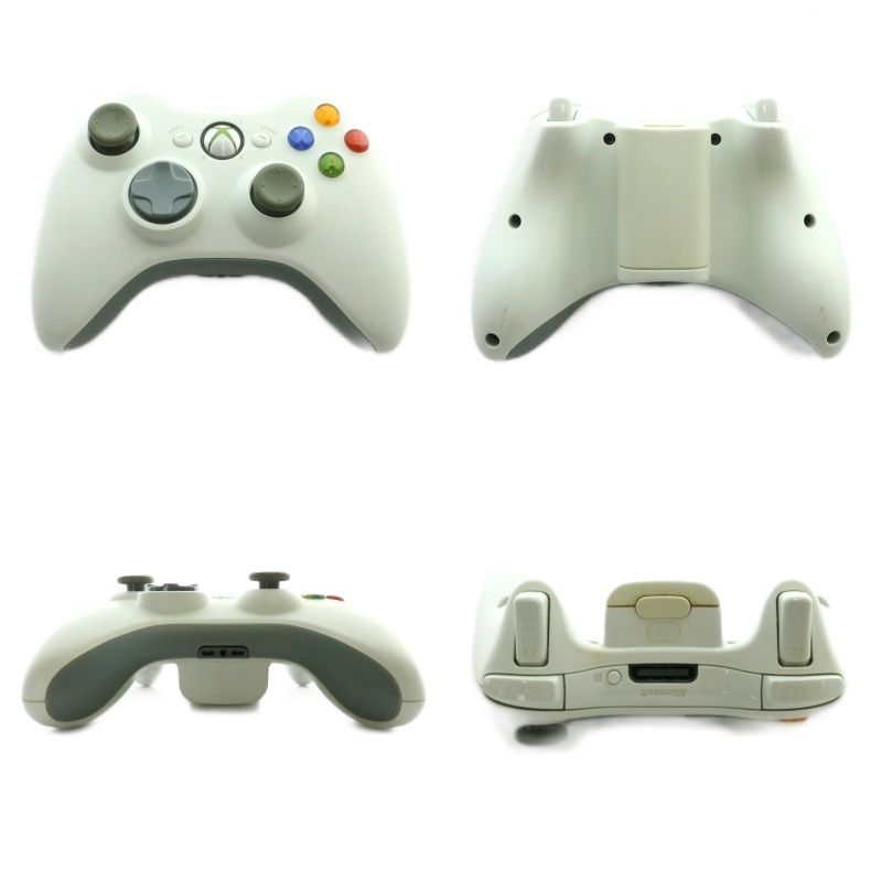 マイクロソフト Microsoft XBOX360 セット コントローラー ×2 ヘッドセット スタンド 白 ホワイト MP GY11