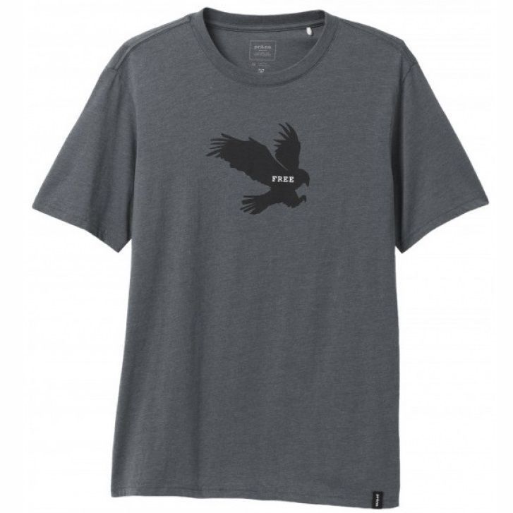 prAna Freebird Journeyman SS Men's T-Shirtsプラナ フリーバード ジャーニーマン Ｔシャツ Charcoal Heather [1969881]