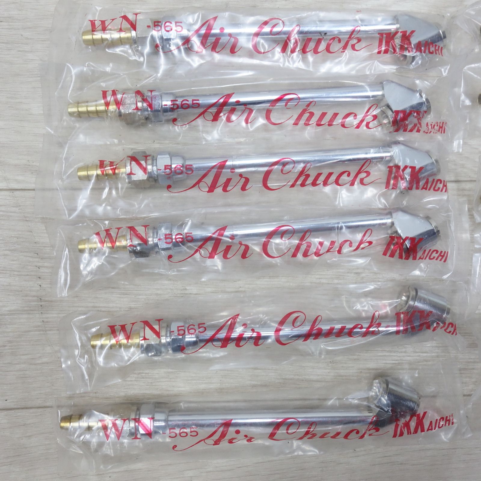 !◆IKK AICHI 乗用車 小型トラック用 タイヤ エアー チャック Air Chuck WN-565 12本セット エアーゲージ 棒ゲージ 伊藤金属工業◆ FFCRYSTALESIA_COM