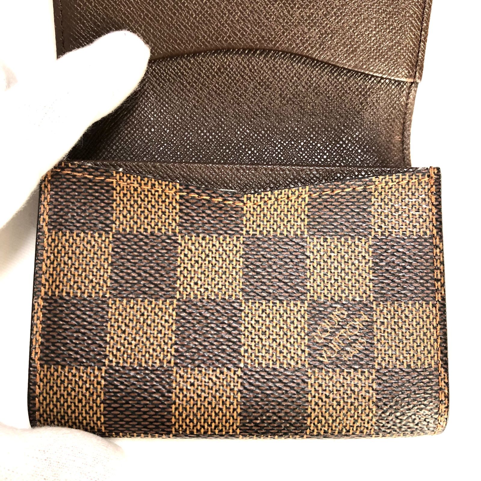 ✨鑑定済✨正規品✨ダミエ カードケース 名刺入れ アンヴェロップ ドゥヴィジット LOUIS VUITTON/ルイ・ヴィトン】 アンヴェロップ カルト ドゥ