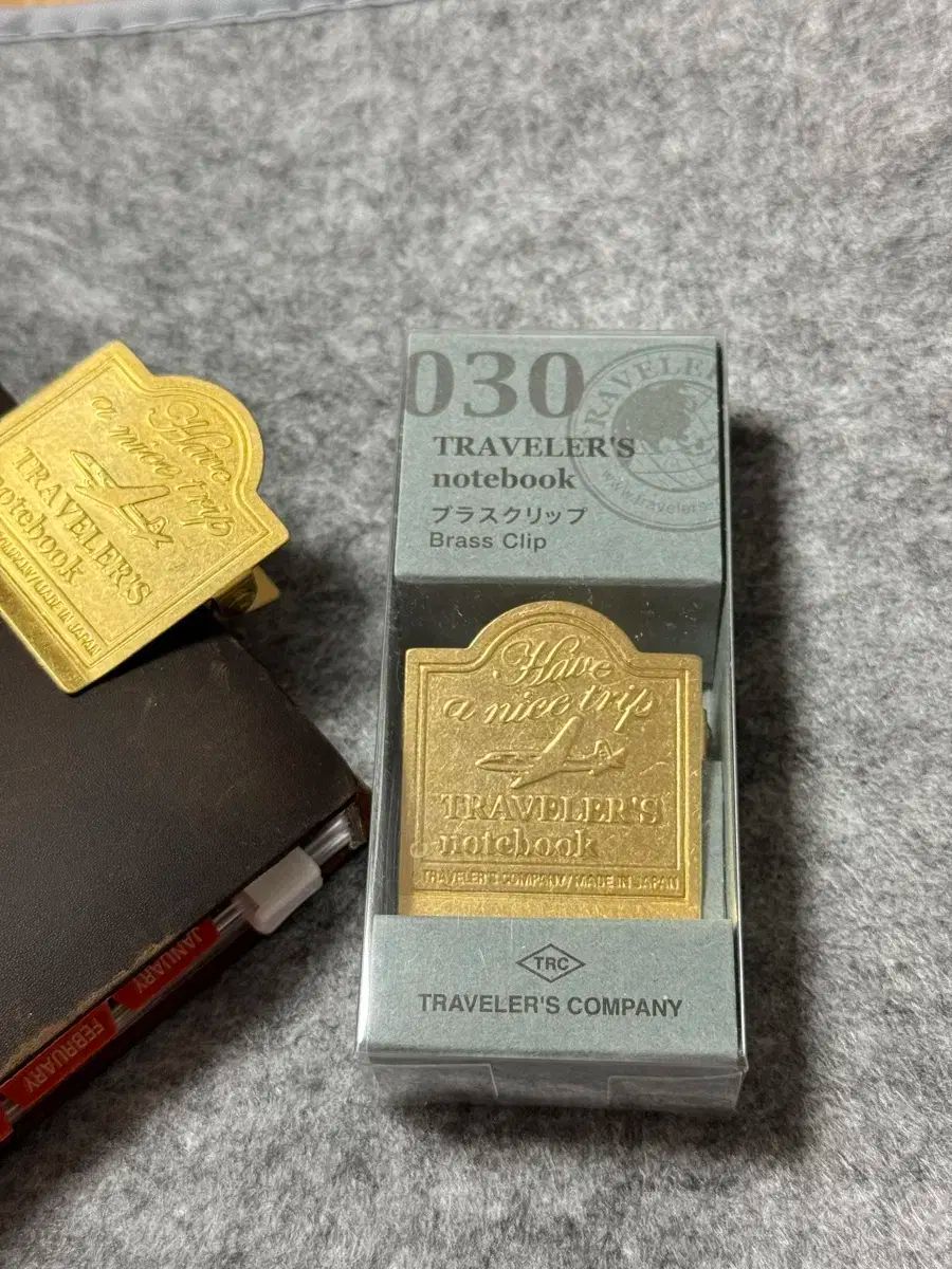 トラベラーズ 会社 ノート 真鍮 クリップ ー Airplane