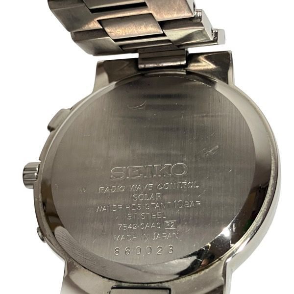  セイコー 7 B 42-0 AA 0 電波ソーラー デイト 時計 腕時計 メンズ その他 その他