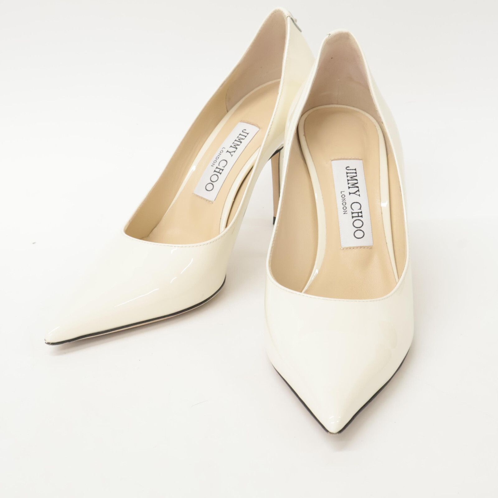 JIMMY CHOO ジミーチュウ LOVE85 パテントレザー ポインテッドトゥ ヒール 36 1 2