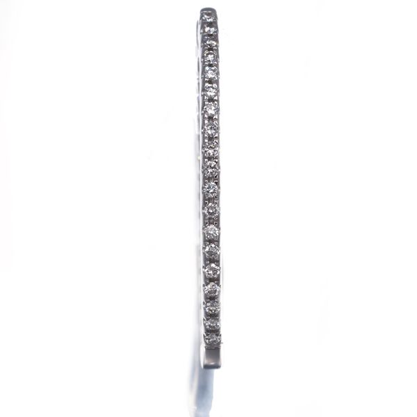 ポンテヴェキオ ピアス ダイヤ ダイヤモンド フープ 片耳 K18WG