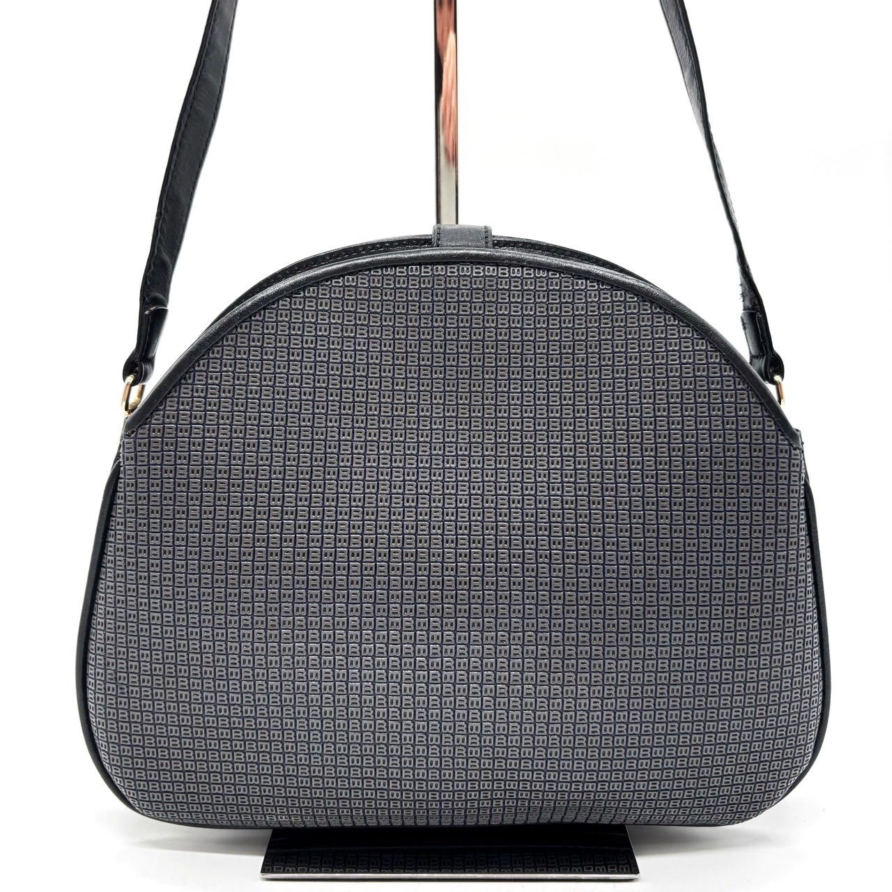 【美品】BALLY　バリー　レザー　スクエア型　ショルダーバッグ　ポシェット バリー☆NEMERY SM ブラックレザーハンドバッグ (BALLY