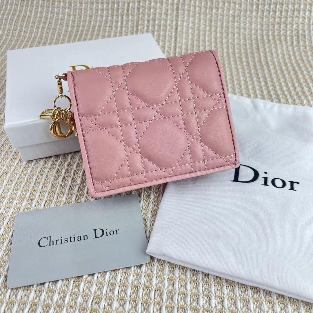 【即納在庫】Christian Dior ロータスウォレット折り財布 小物
