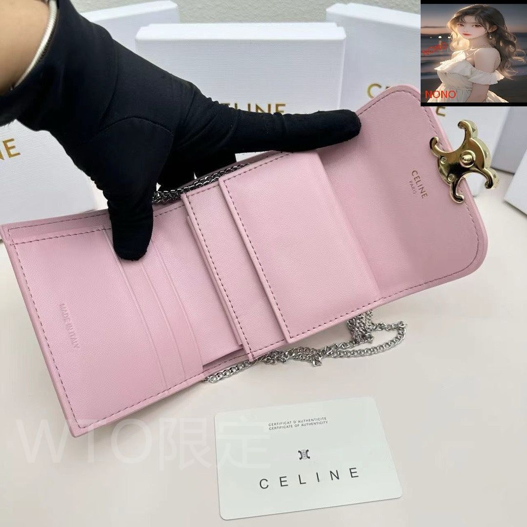 本日限定】?Celine トリオンフ チェーンウォレット 10783 ? 高級