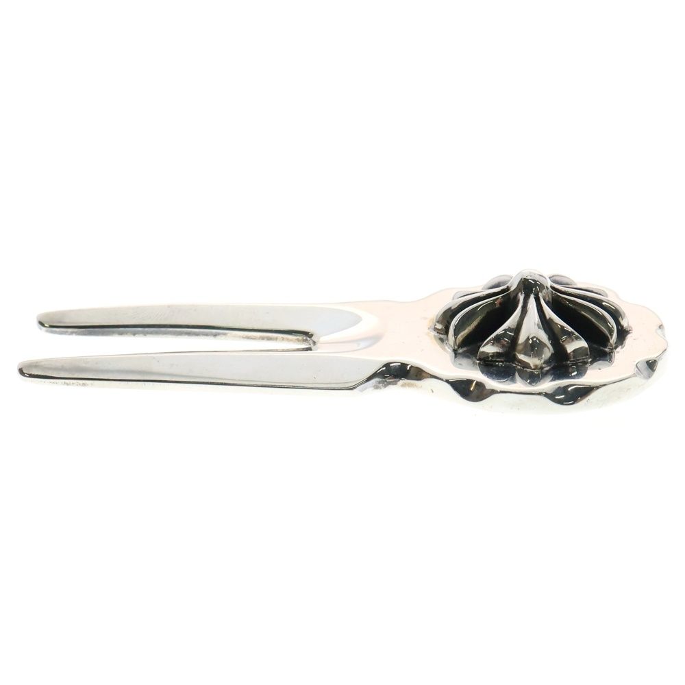 CHROME CHROME HEARTS (クロムハーツ) GREEN FORK ゴルフ用具 グリーンフォーク ホースシュー シルバー HEARTSCH GREEN HATクロムハーツロゴ レザーパッチ
