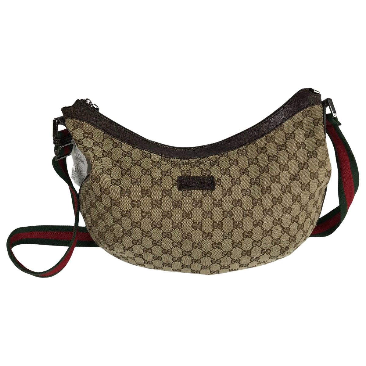 □□GUCCI グッチ GGキャンバス ショルダーバッグ シェリーライン