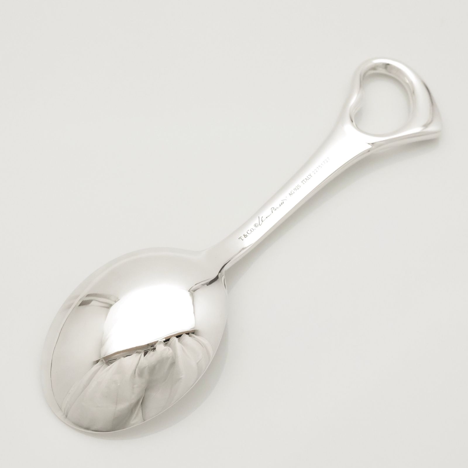  ティファニー TIFFANY-Co. オープンハート エルサペレッティ ベビー スプーン AG 925 ベビー用食器 授乳 食事