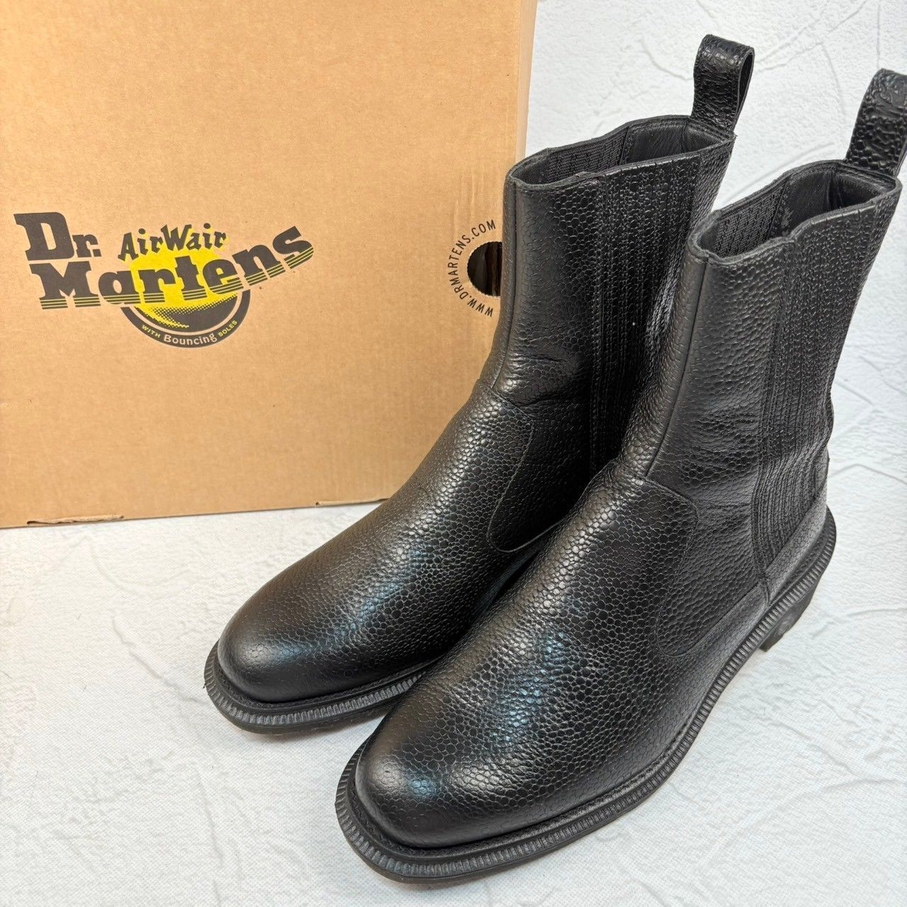 極美品】Dr.Martens ドクターマーチン ELEANORE サイドゴア シボ革 黒 