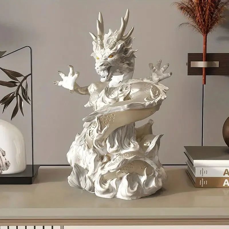 樹脂製龍の彫刻 竜の彫刻 龍のオブジェ 竜のオブジェ 龍の置物 竜の置物 シルバー 銀色 銀 銀色 龍 竜ドラゴン オブジェ 彫像 置物 お洒落 個性的 リアルな龍 アジアの龍 ゴージャス インテリア雑貨 雑貨 小物 インテリア h-146