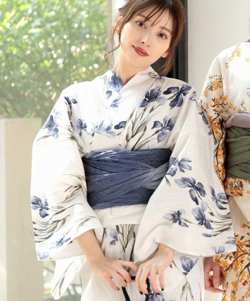 京の水墨画水仙】Dita ディータ 浴衣 レディース 5点セット