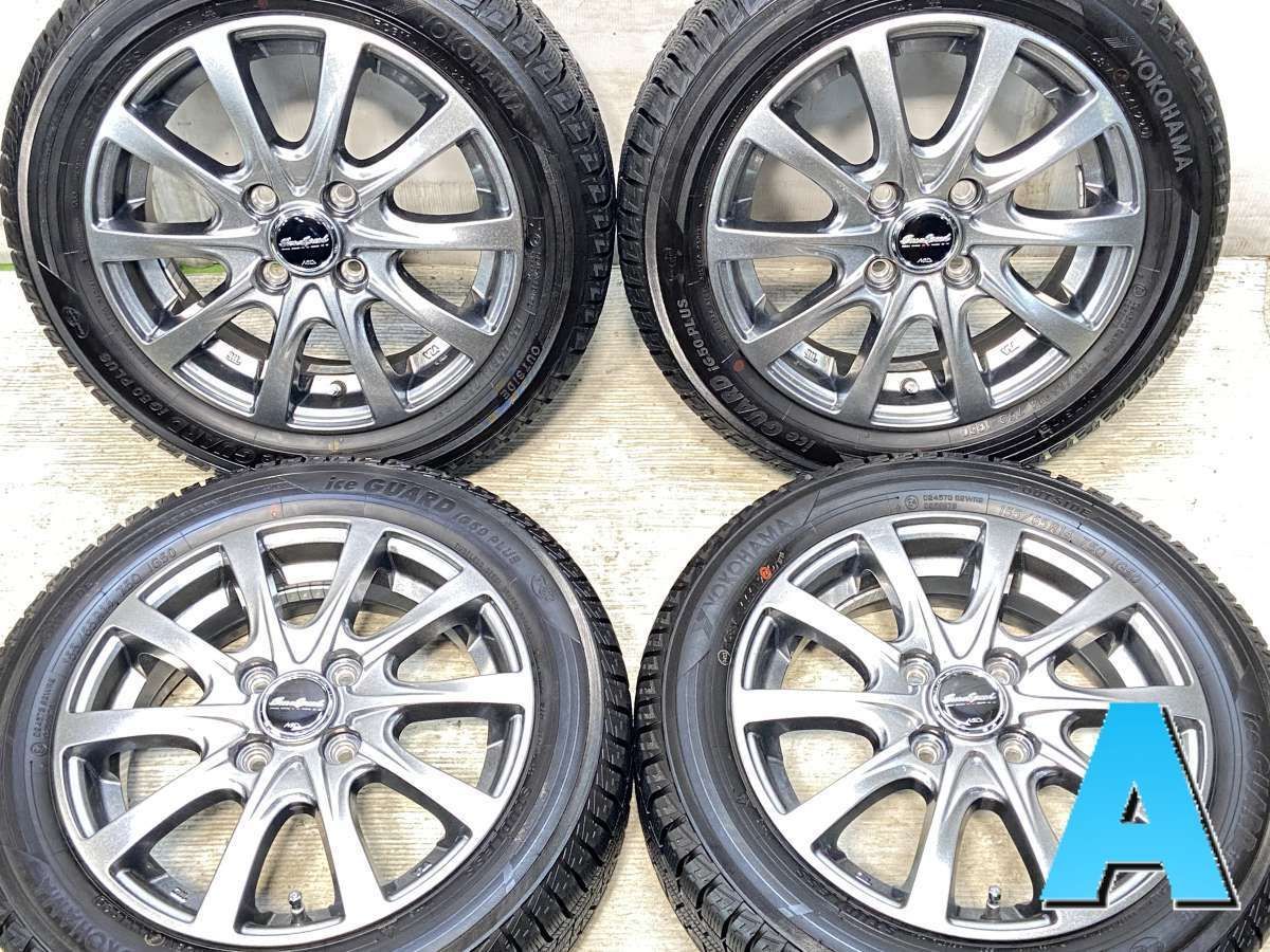 約8分山 ヨコハマ スタッドレス4本セット 155/65R14 75Q 2019年式×