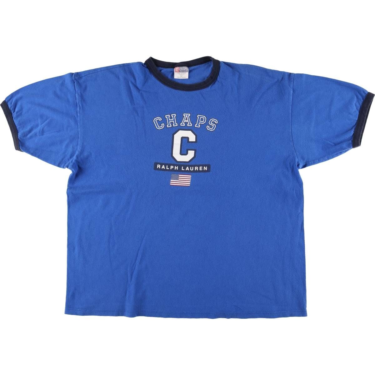 古着 ラルフローレン Ralph Lauren CHAPS チャップス リンガーTシャツ メンズXL相当|eaa541226