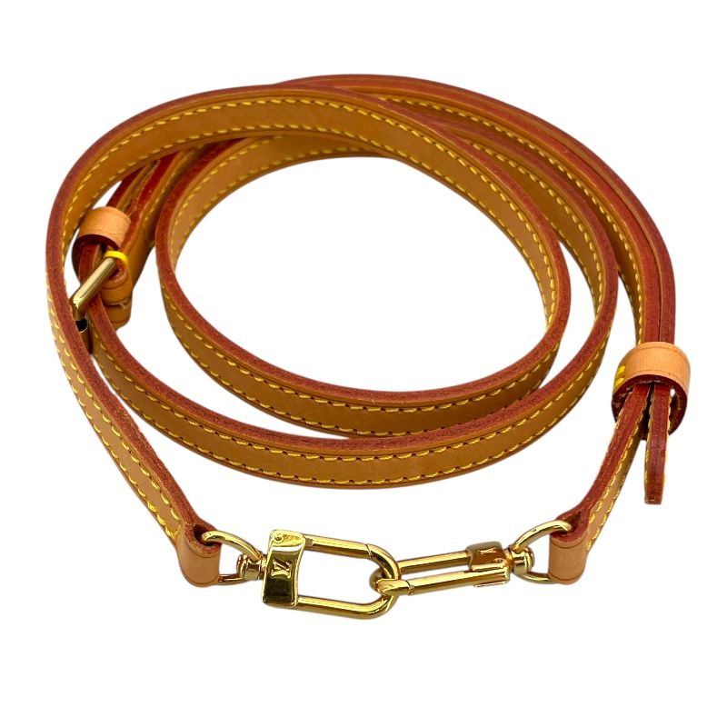 ルイ・ヴィトン LOUIS VUITTON ストラップ ベージュ レザー ユニ