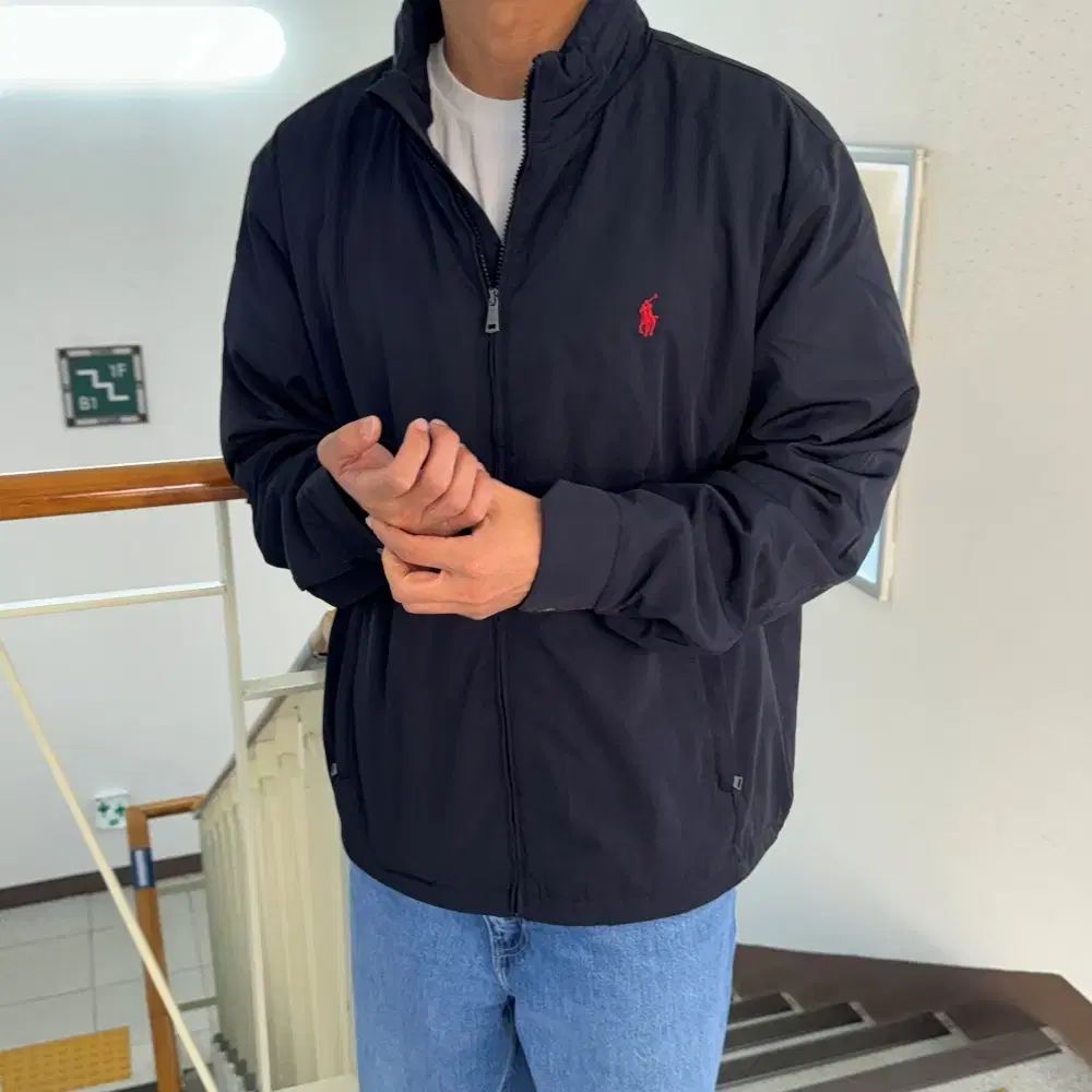 ポロ Ralph Lauren(ラルフローレン) ウインドブレーカー ペリー ジャケット 黒 XL （ 110 ）