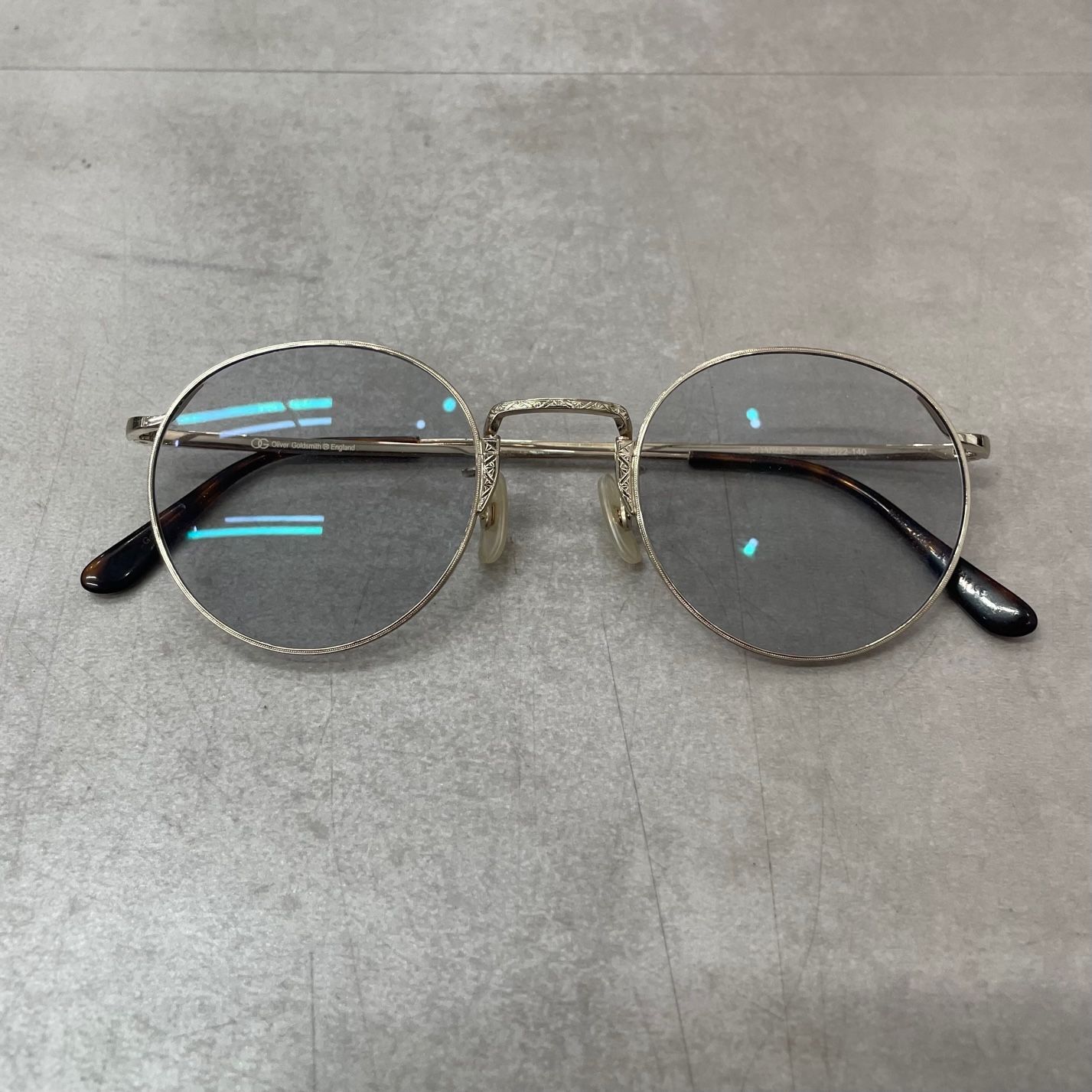 参考上代44000円 OLIVER GOLDSMITH CHARLES47 チャールズ47 Gold 
