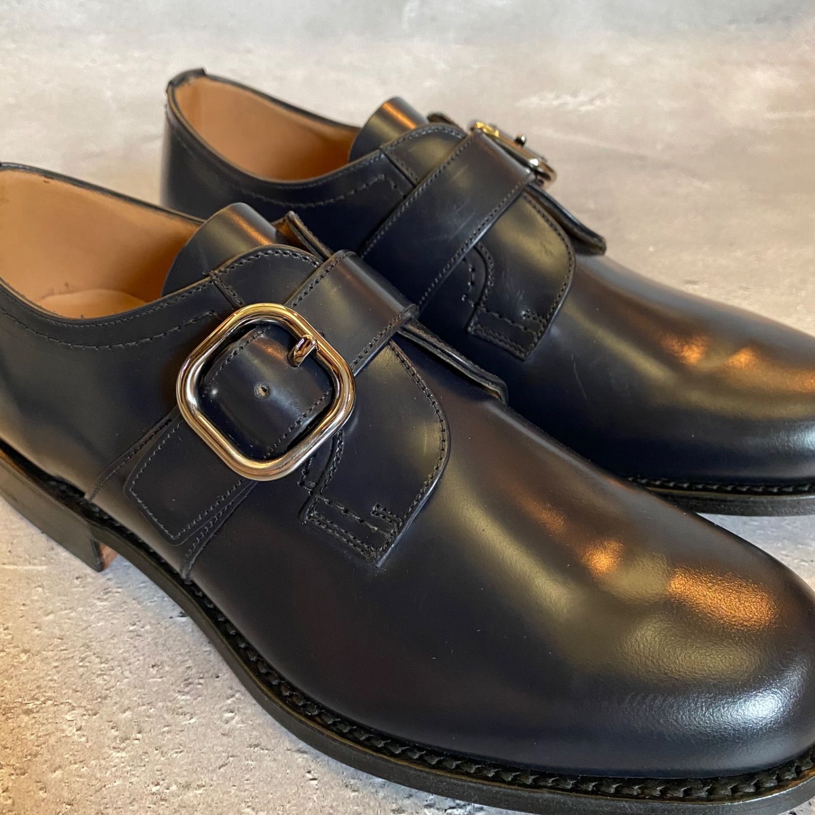 新品 Church's シングルモンクストラップ ポリッシュド