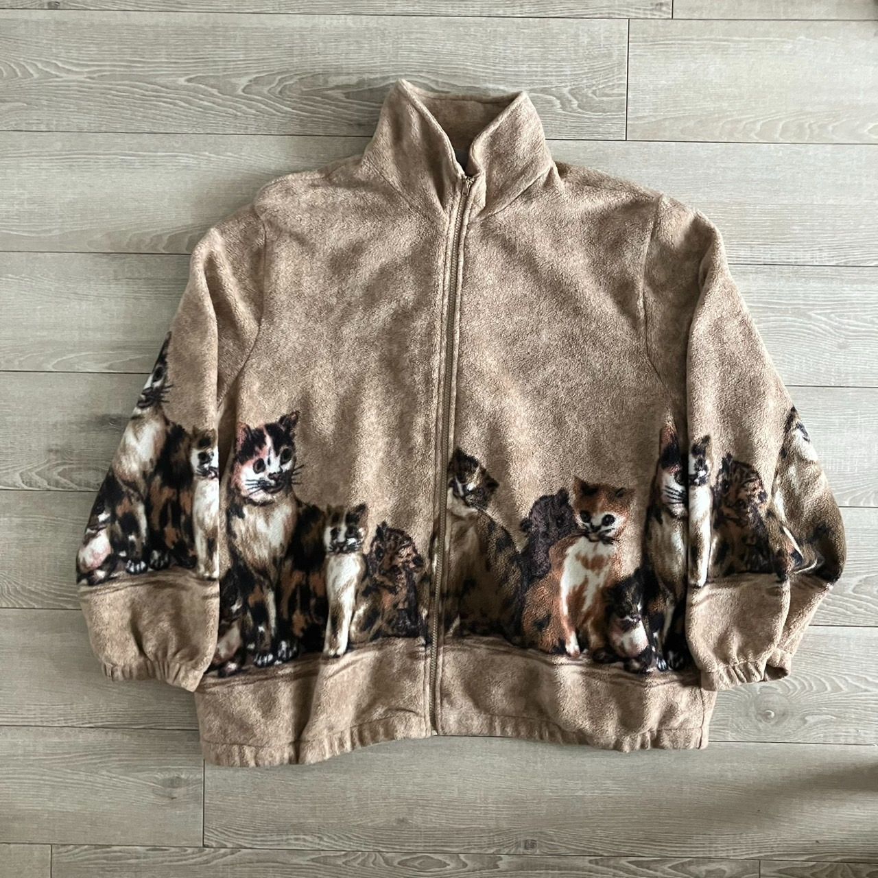 あのちゃん着用 猫 フリース アウター あのちゃん 着用 キャット 猫柄 フリースジャケット 2XL - メルカリ