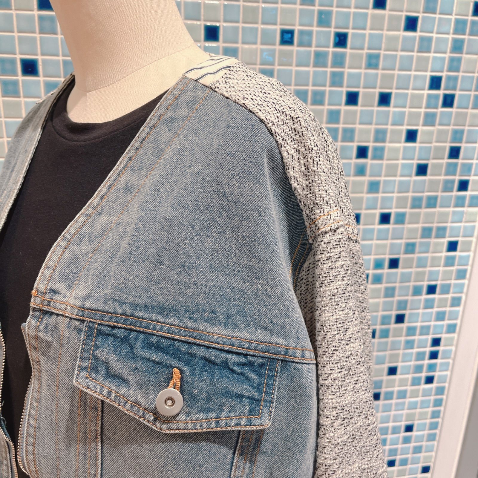 ジャケット 異素材