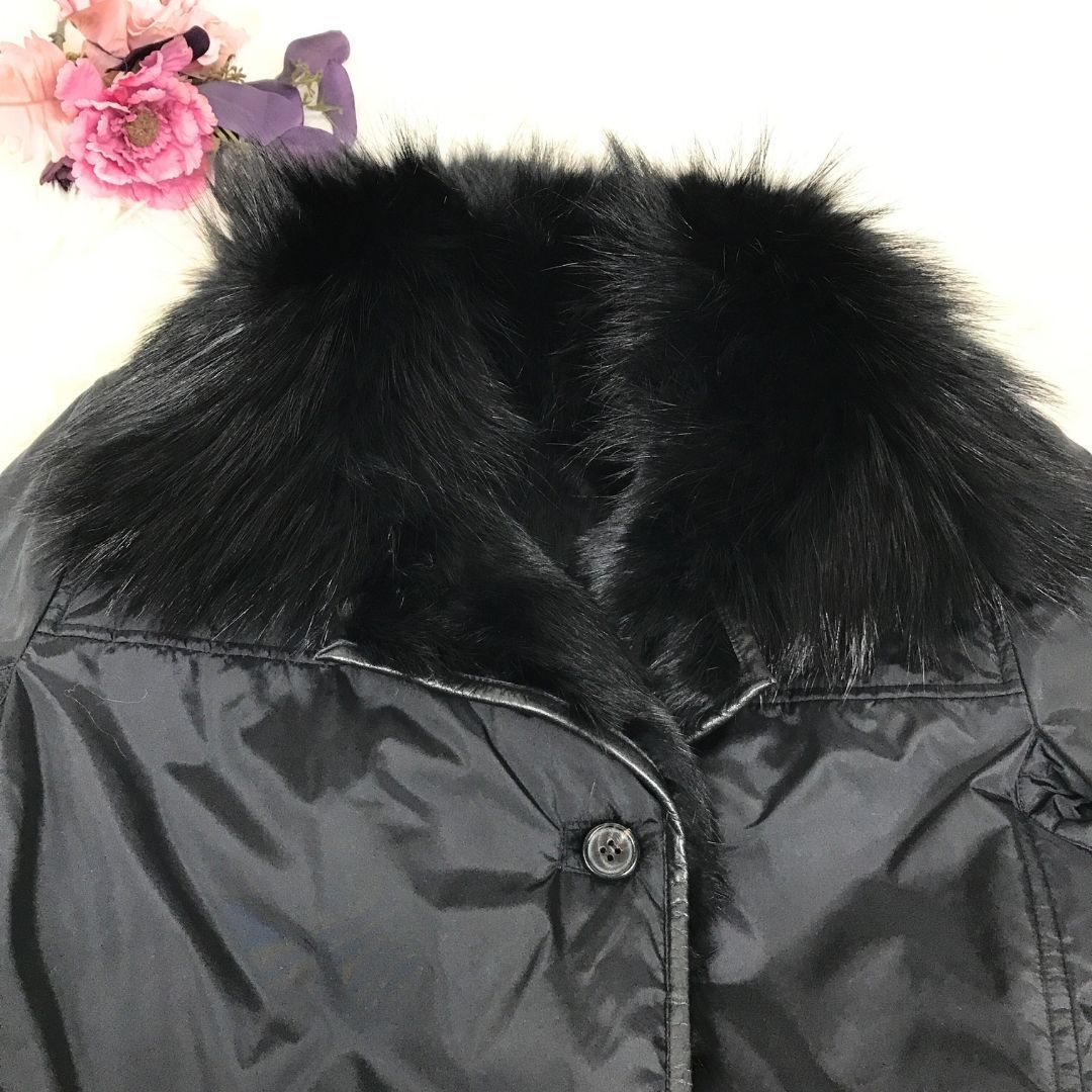 theory セオリー ロングコート リアルファーコート リバーシブル