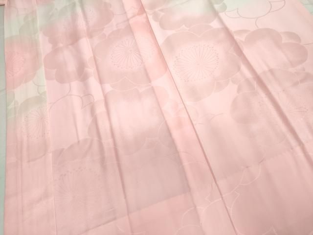 平和屋着物○振袖用長襦袢 無双仕立て 舞梅地紋 暈し染め 正絹