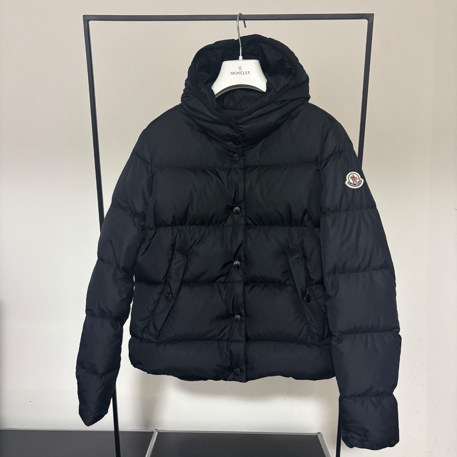 MONCLER LENAR ブラック 1 MONCLER モンクレール☆LENAR☆ブラック☆サイズ1 ☆ショートダウン