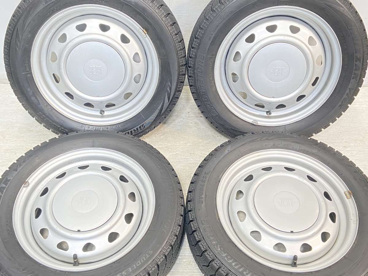 155/65R14  nブリヂストン ブリザック VRX n　 JECT MN n14x4.5  100/114.3-4穴 n中古タイヤ スタッドレスタイヤ ホイールセット 4本セットn w14240117029