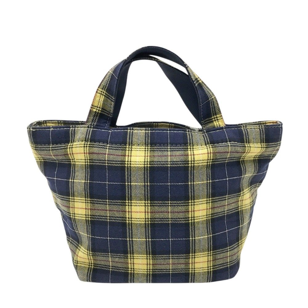 BEAMS GOLF ビームスゴルフ カートバッグ チェック柄 イエロー系