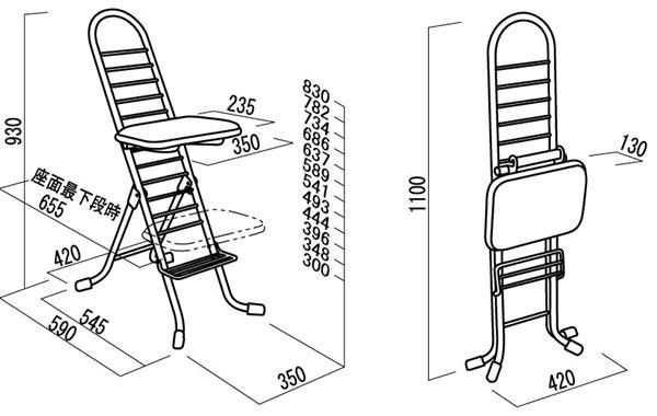 ルネセイコウ プロワークチェア 完成品 PW-500 ブラック シルバー MARWIL-DEMENAGEMENTS_CH