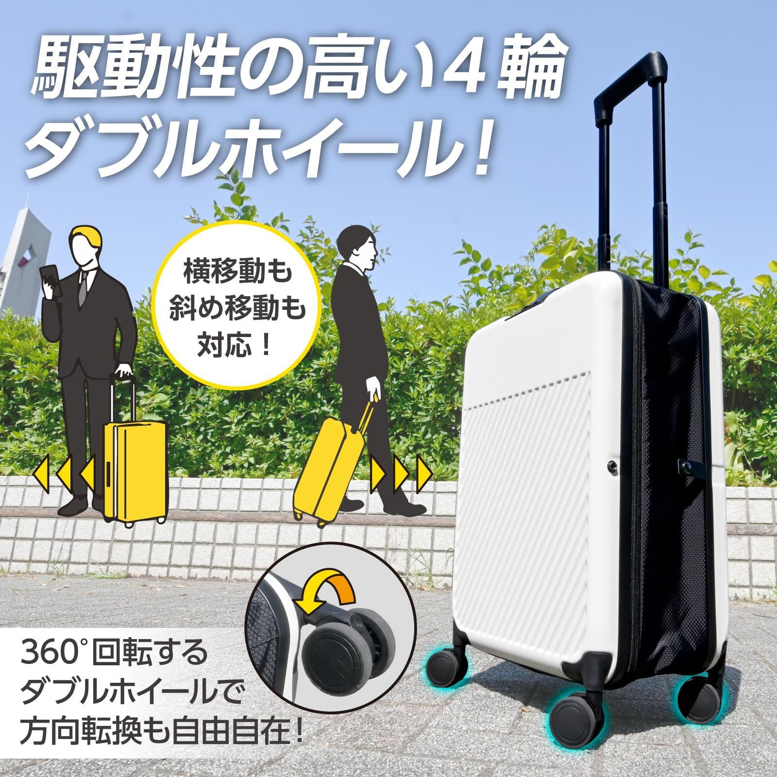  キャリーバッグ コンパクト 薄型 機内持ち込み可 1泊 キャリーケース 2泊 3泊 スーツケース 旅行 ジージーエヌ 出張 その他 旅行かばん 小分けバッグ