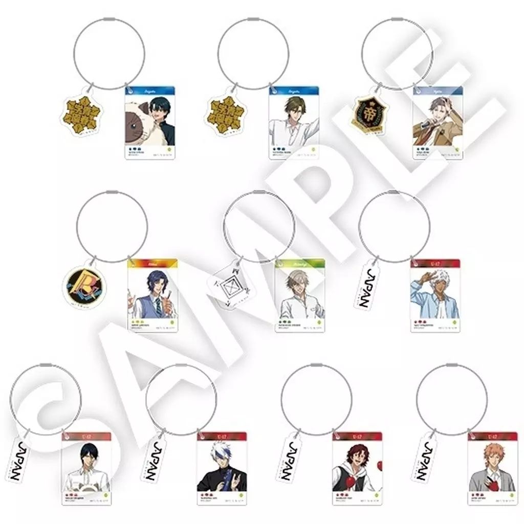 中古】キーホルダー 全10種セット 「新テニスの王子様×ROUND1 2