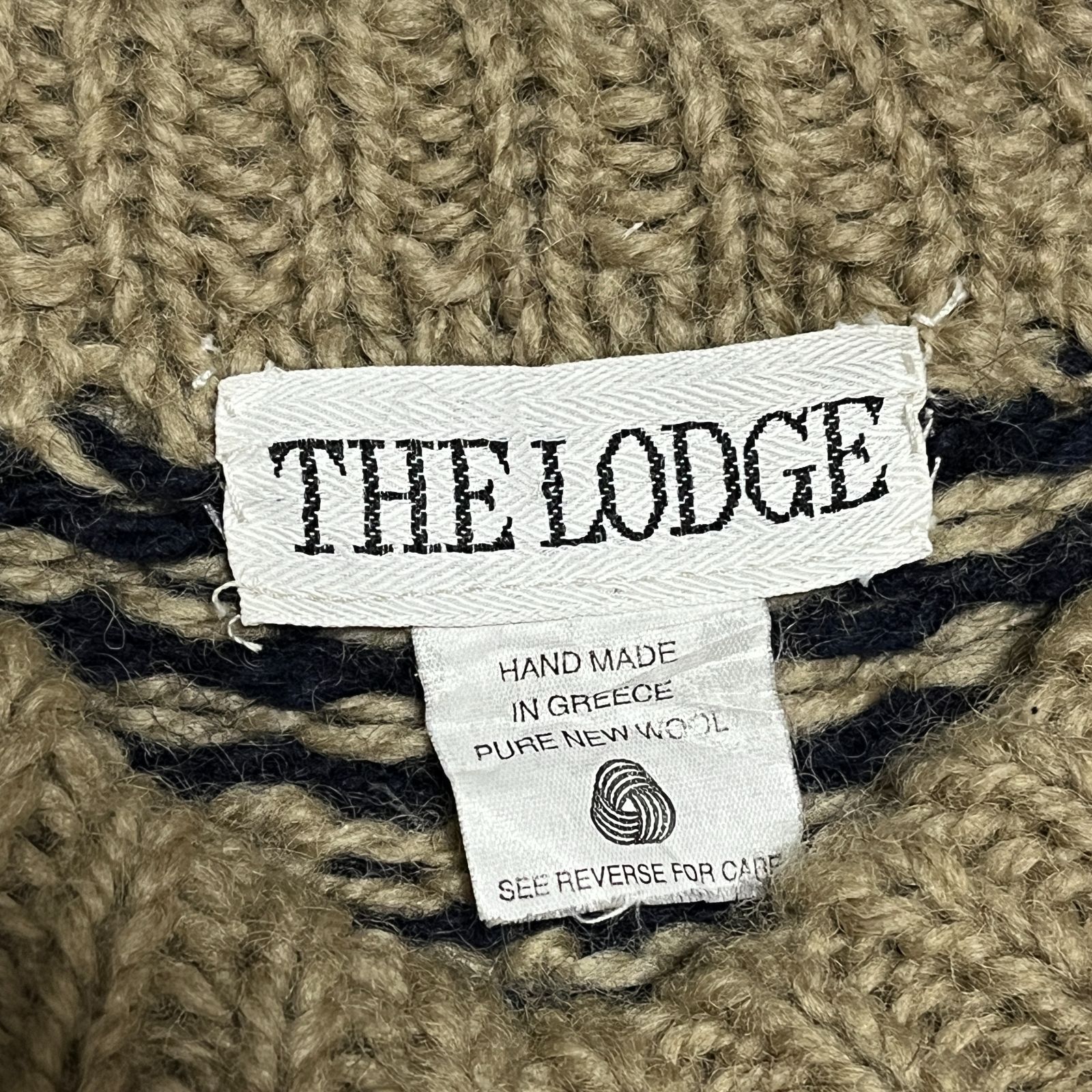 THE LODGEOLD Made in Greece Nordic Sweater ”Mint Condition