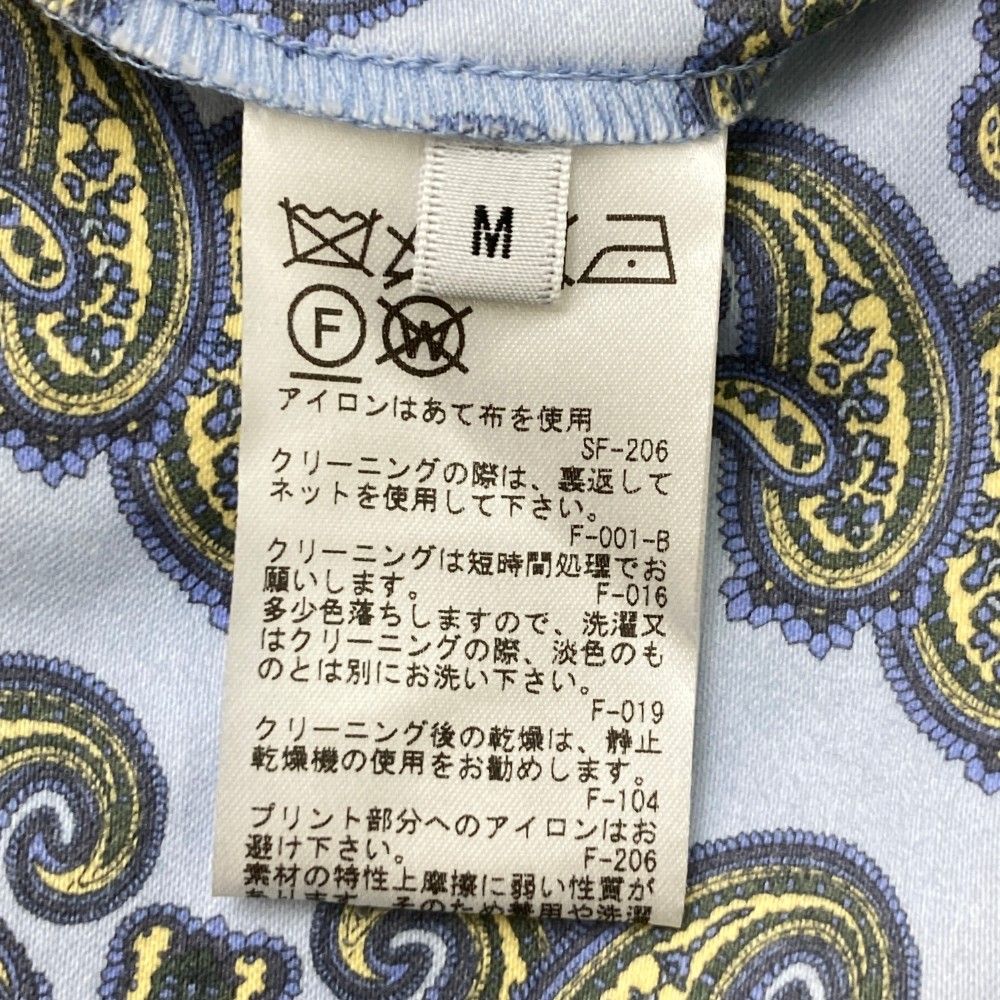 サイズ：M JUN&amp;ROPE ジュン アンド ロペ  ストレッチパンツ ペイズリー柄 ブルー系 [240101418582] ゴルフウェア メンズ ストスト JUN&ROPE ジュン アンド ロペ ストレッチパンツ ペイズリー柄