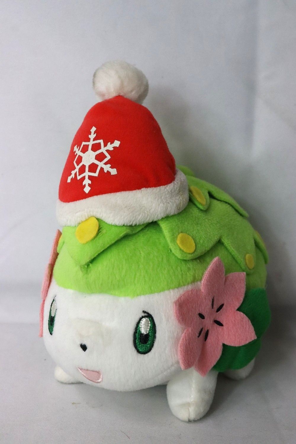 ポケモンセンター　ぬいぐるみ　シェイミ　ランドフォルム　クリスマス 2008年製 ◇ポケモン シェイミ ランドフォルム クリスマス 2008