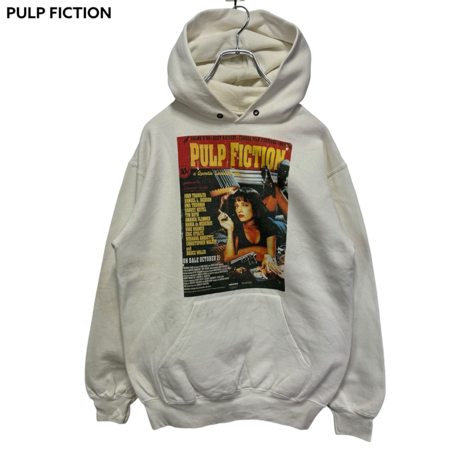 PULP FICTION Print Hoodie パルプフィクション パーカー フーディー プルオーバー スウェット トレーナー 映画T ムービーT  バンT バンドT 音楽T ミュージックT 古着 - メルカリ