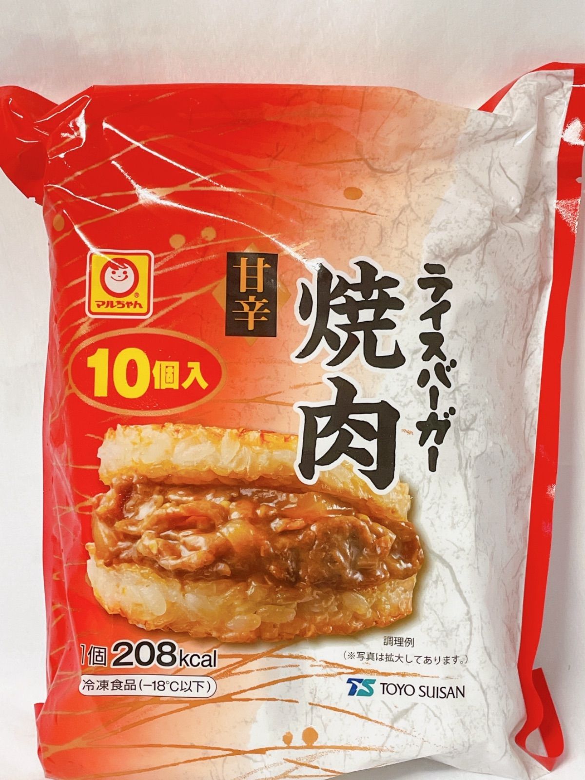 マルちゃん 東洋水産 冷凍ライスバーガー 焼肉 130ｇ×10個入り-0