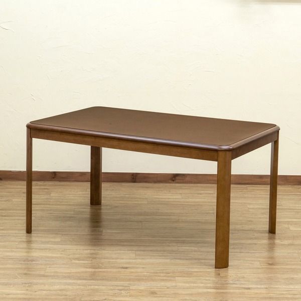 ダイニングコタツ 135×85cm 長方形 手元コントローラー ブラウン BR 組立品 代引不可