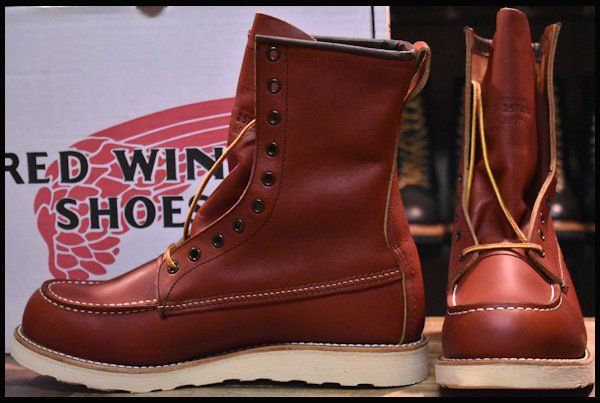 し*ん様 18年限定復刻犬タグ8877レッドウィング赤茶10Dオロラセット RED WING SHOES レッドウィング #8877 IRISH SETTER 8