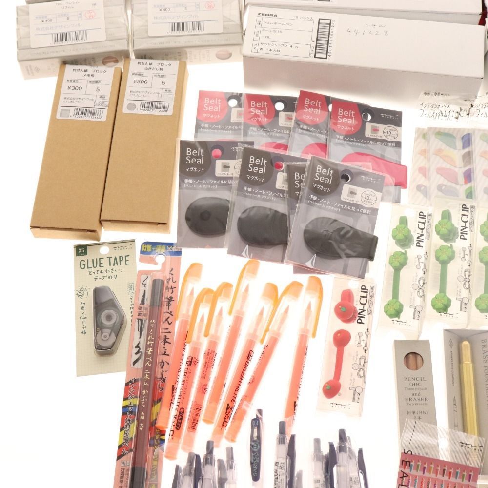 □ 文房具 大量セット まとめ売り 約5.5Kg メモ帳 クリップ マジック