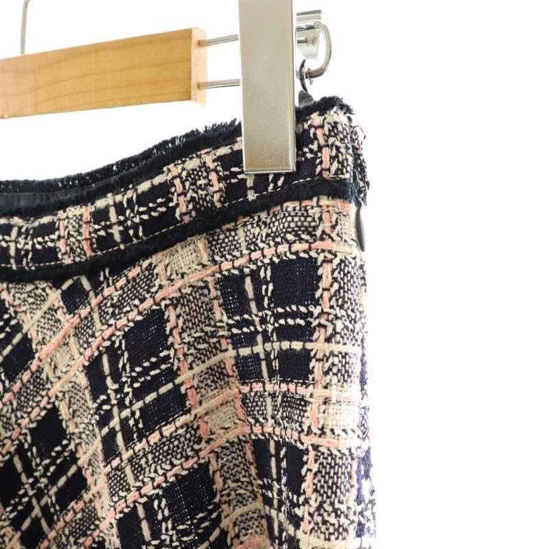 miumiu フレアチェックスカート Miu Miu ミュウミュウ チェック ミニスカート | グレー