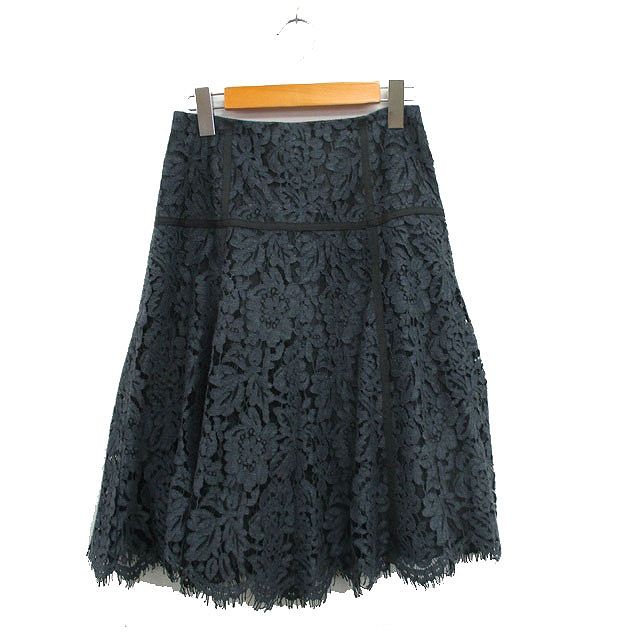 アナイ ANAYI フレア スカート ロング 総レース 36