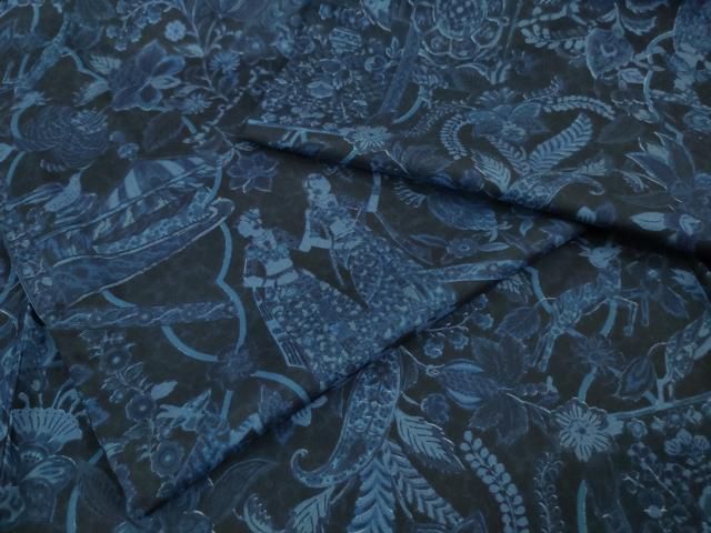 平和屋着物□極上 石川県指定無形文化財 牛首紬 白山工房 手織り 人物